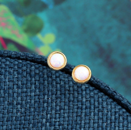 KINFOLK  Green Elf with Moonstone studs