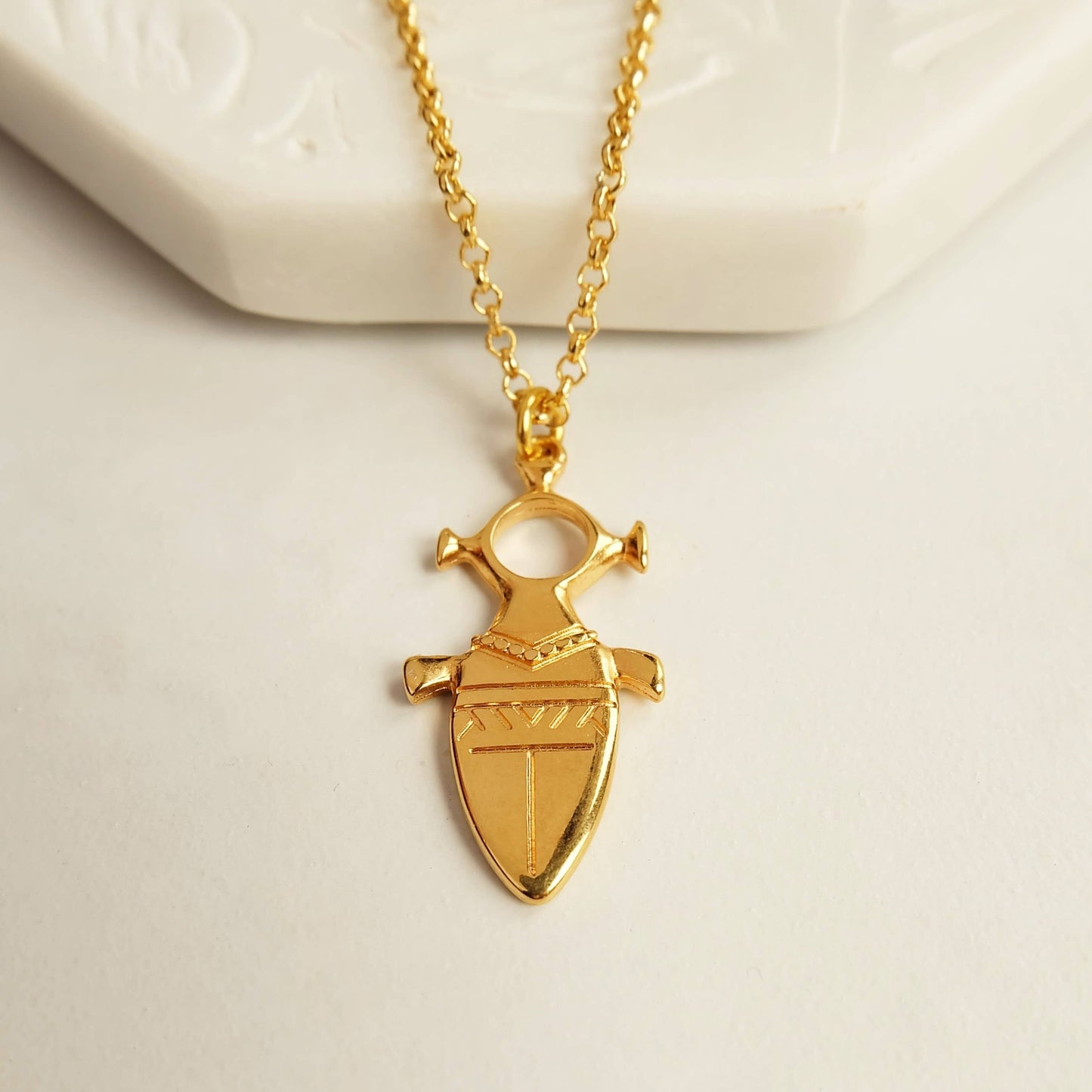 Gold Tuareg Talisman Necklace