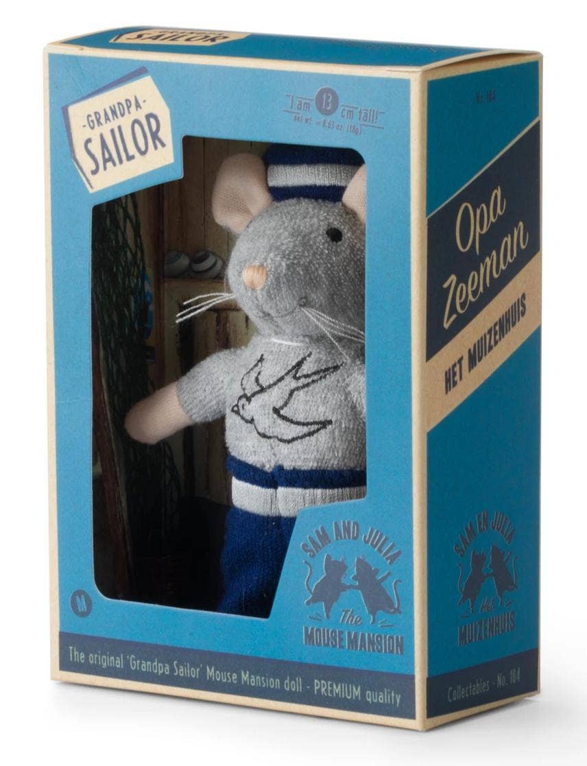 Kids Plush Toy - Mouse Grandpa Sailor (12cm)
