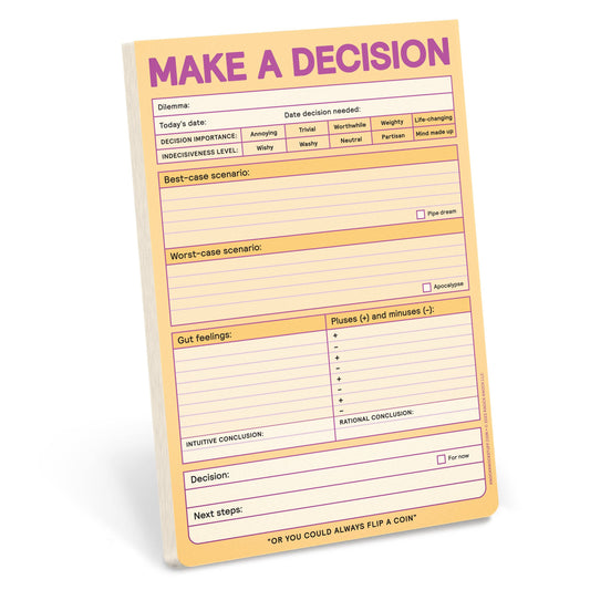 Knock Knock Make a Decision Pad (Pastel Version) (Notepad/Sticky Notes)