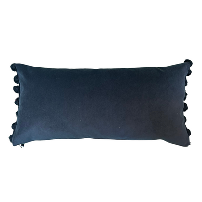 Becca Who zebra print blue green cushion
