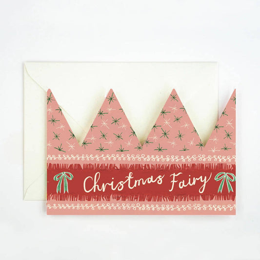 Christmas Fairy Party Hat Card