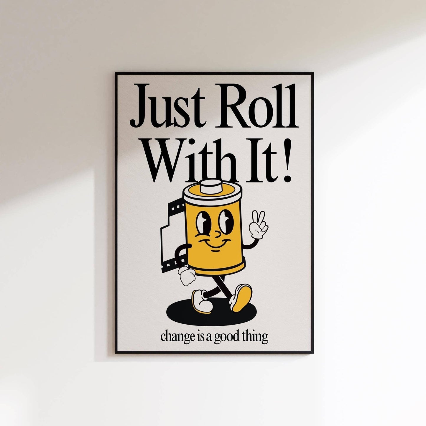Just Roll With It Retro Print