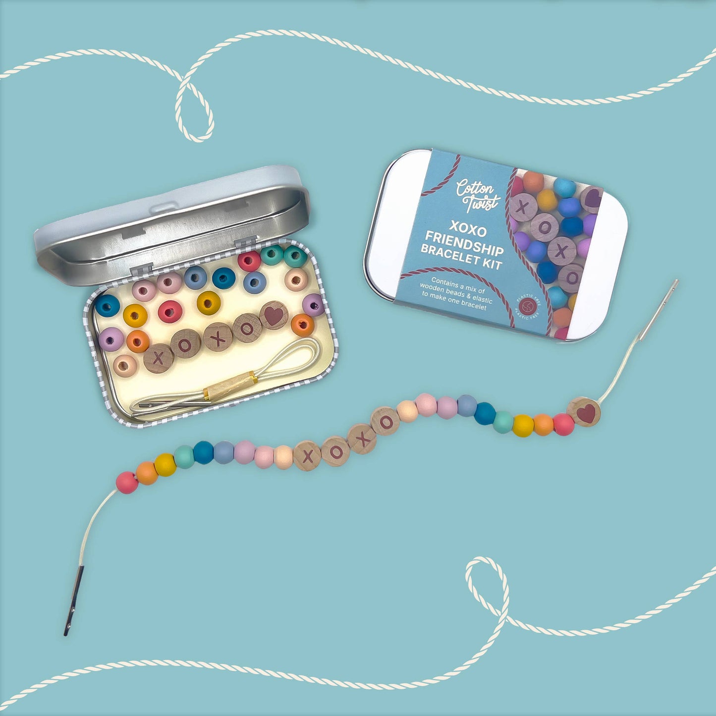 Beaded XOXO Friendship Bracelet Gift Kit