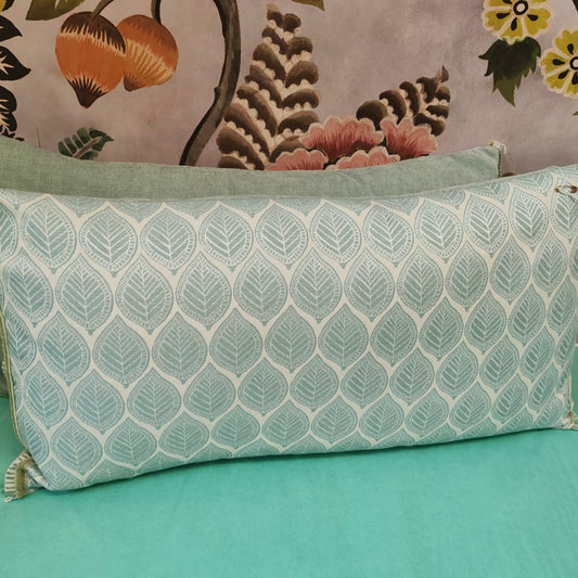 Blendworth mint leaf cushion