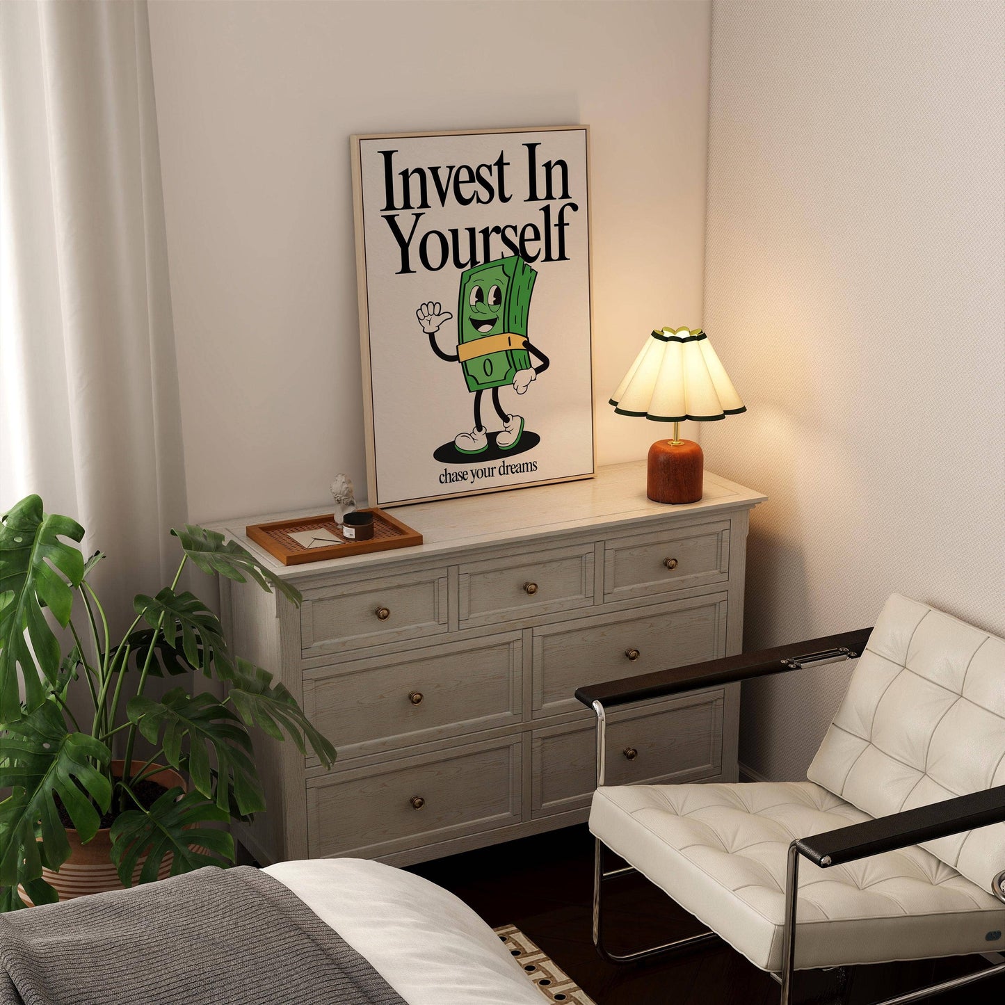 Invest In Yourself Retro Print