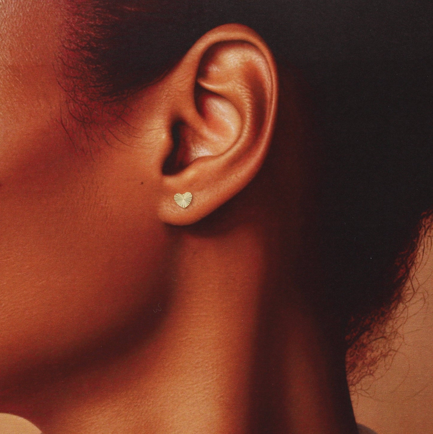 KINFOLK Nutcracker Diamond Cut Heart Earrings