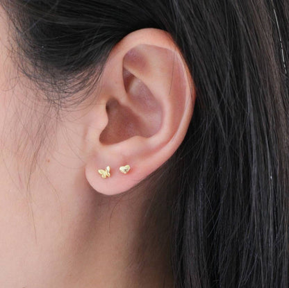 Sterling Silver Earrings in Message Bottle 'Big Love'