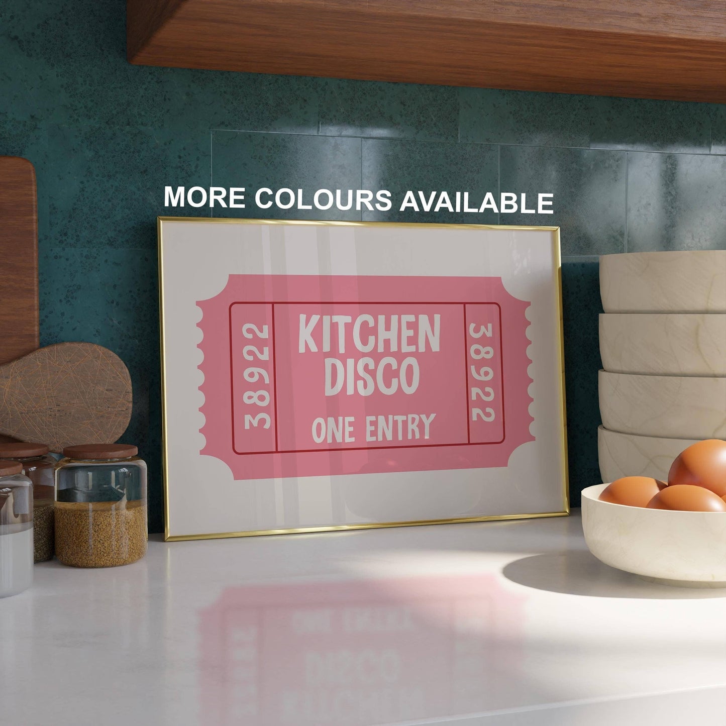 Kitchen Disco Print | Kitchen Wall Art | Unframed Print