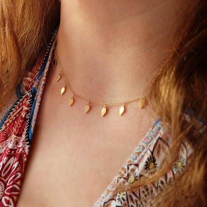 Layering Drop Choker Necklace