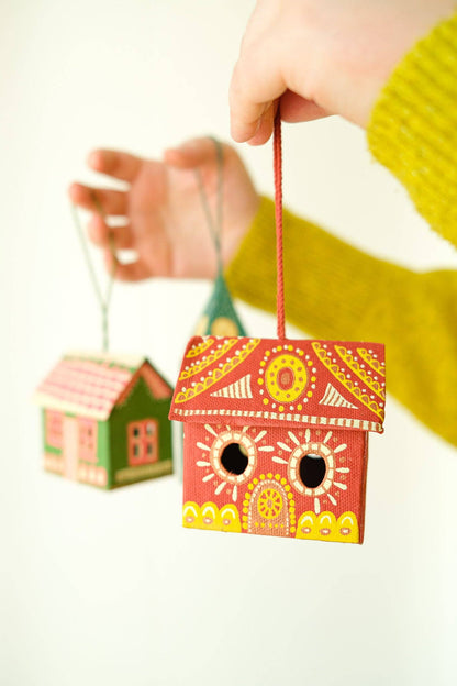 Gingerbread House Screen-Printed Board Decoration