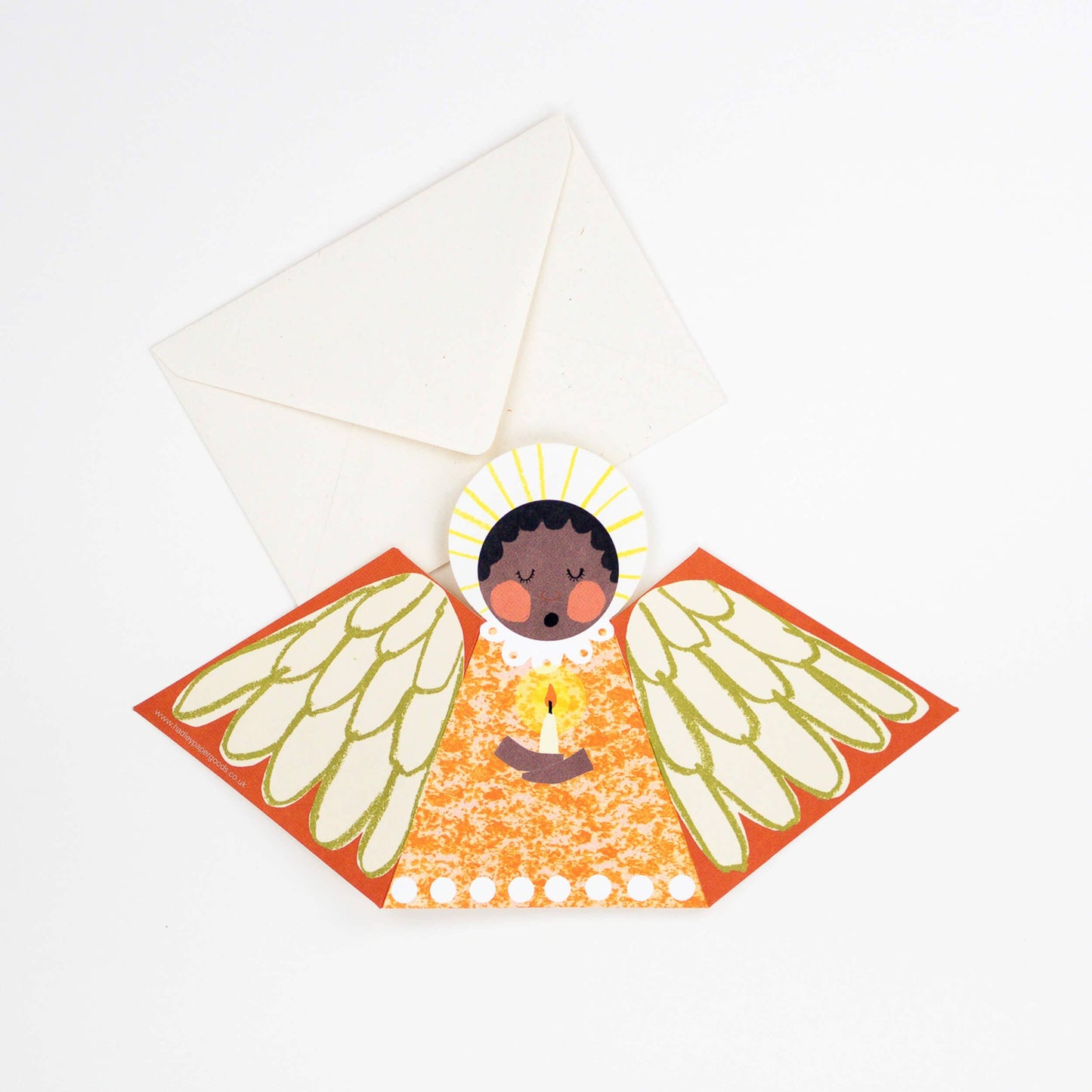 Orange Angel Fold-Out Card