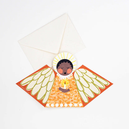 Orange Angel Fold-Out Card