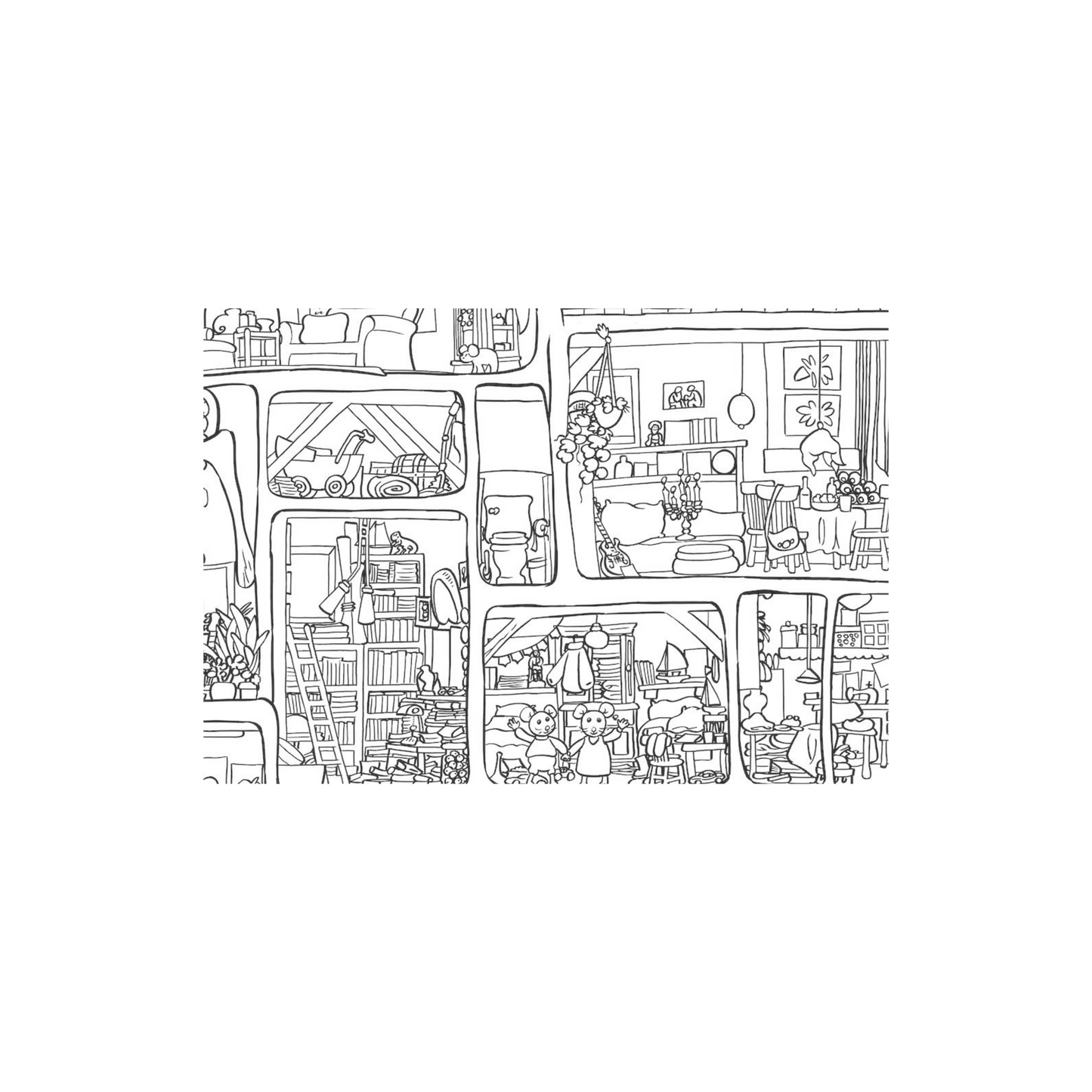 Mega Mouse mansion Coloring Book(Nederlandstalig)