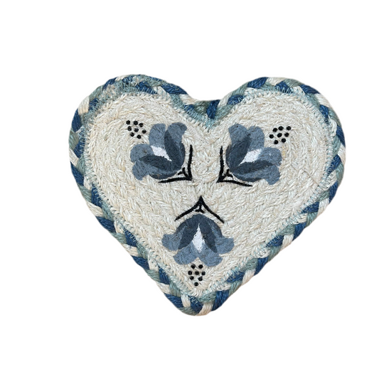 Blue lily coaster