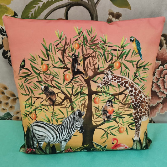Tree of life outdoor cushion