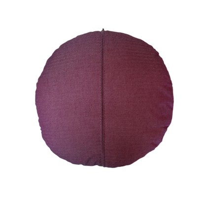 Ian Mankin round blue stripe cushion