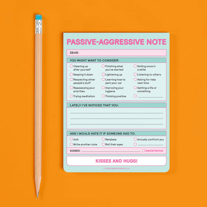 Knock Knock Passive Aggressive Nifty Note (Pastel Version) (Notebook/Sketchbook)