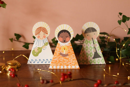 Orange Angel Fold-Out Card