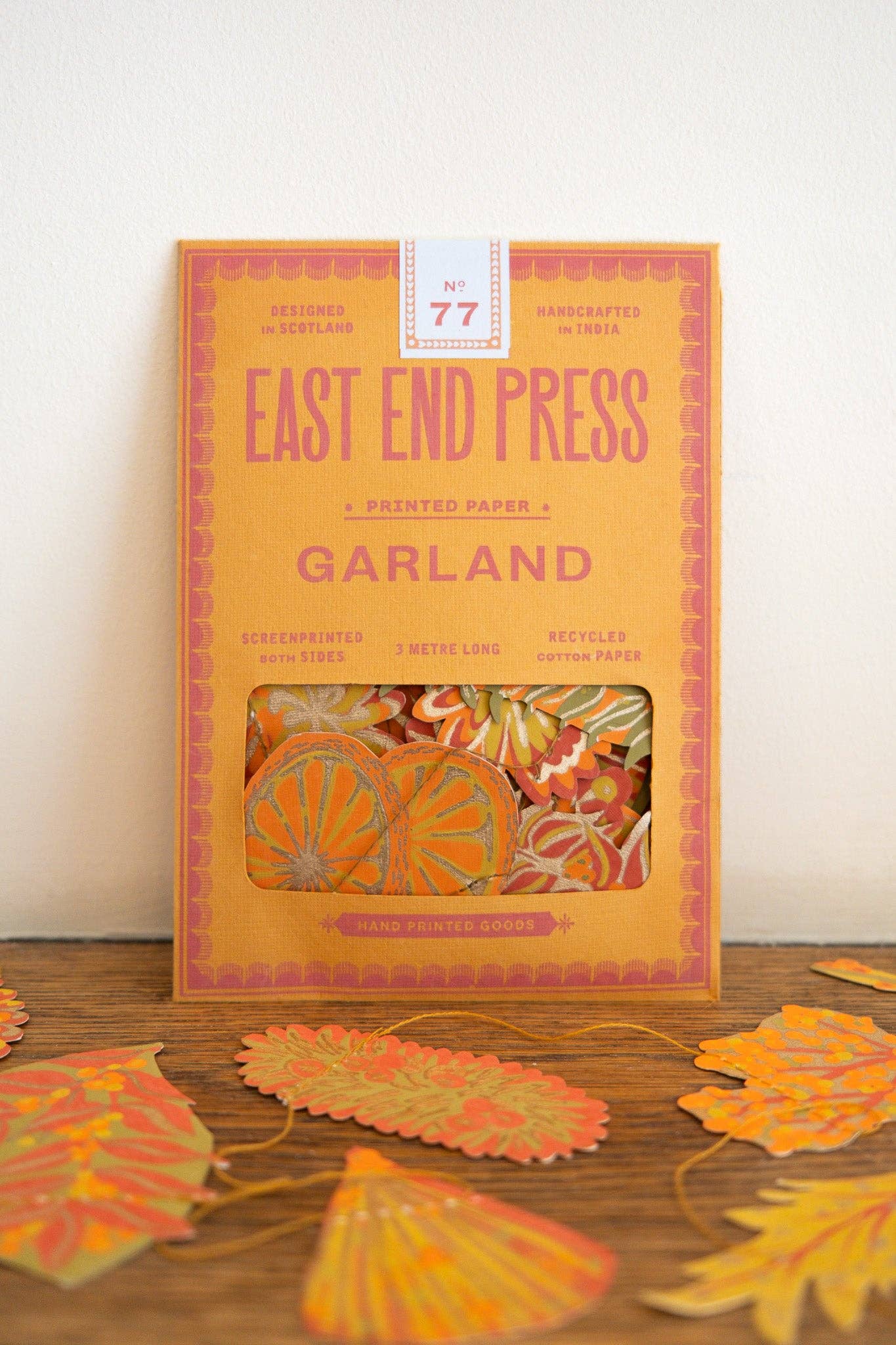 Garland Autumn Blooms Sewn