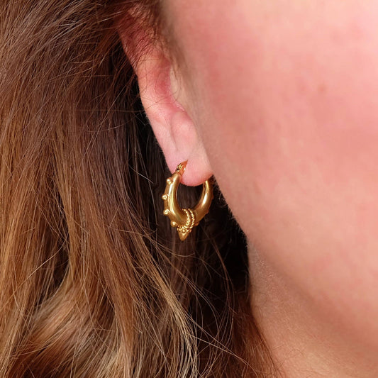Tribal Spike Hoops