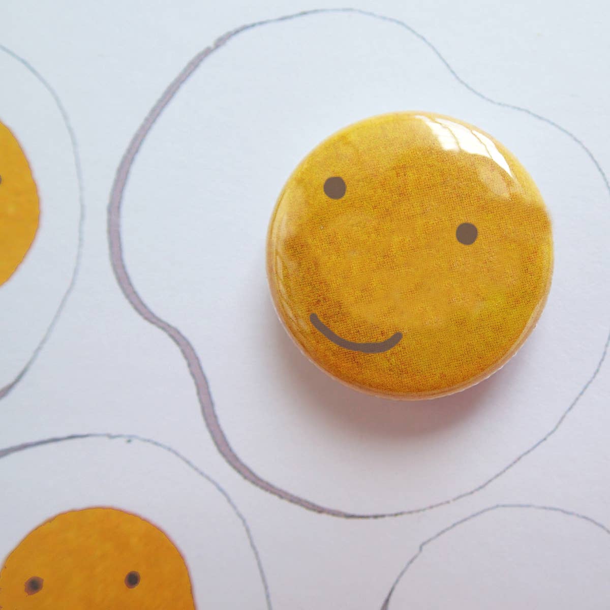 Greeting card with badge - Eggcellent Eggs