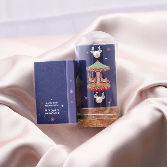 Antler Pearl Earrings