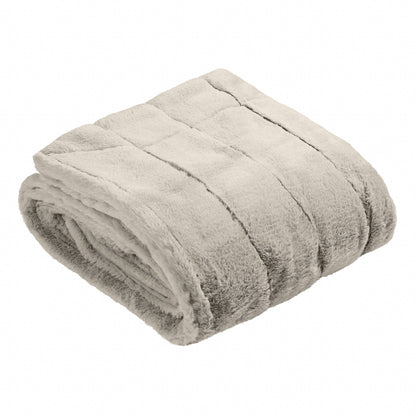 Empress Faux Fur Throw Grey