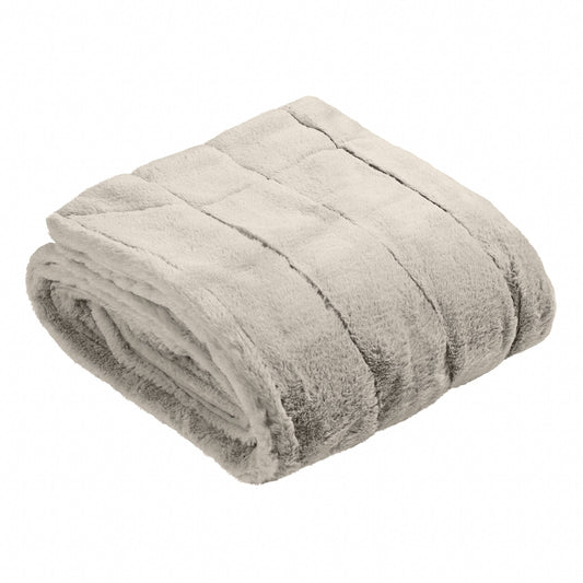 Empress Faux Fur Throw Grey