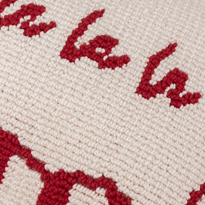 Candy Fa La La Tufted Cushion Red/White