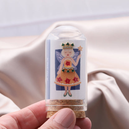 KINFOLK Fairy with Green crown earrings