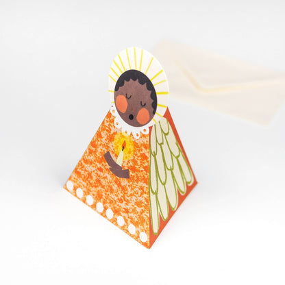 Orange Angel Fold-Out Card