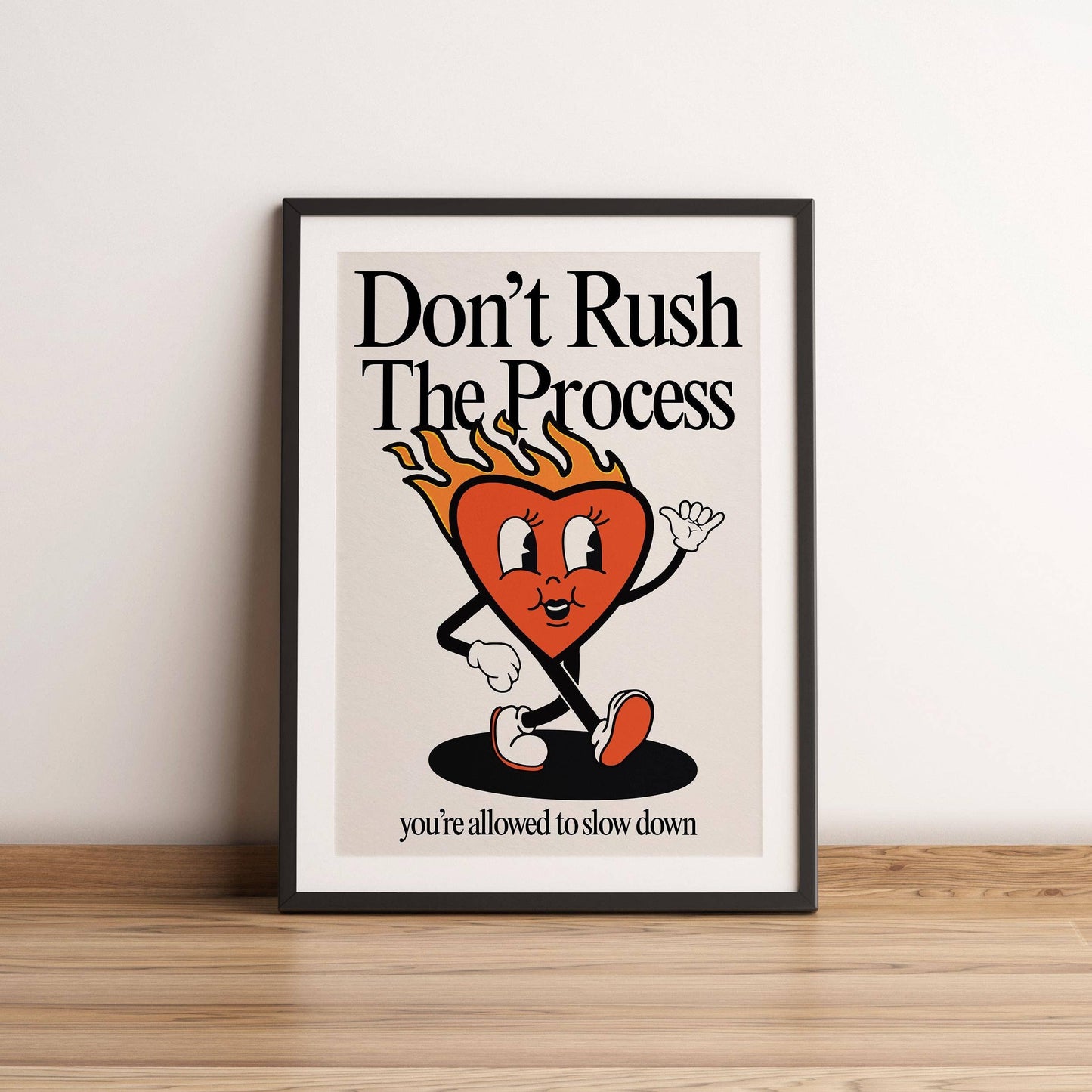 Don't Rush The Process Retro Print