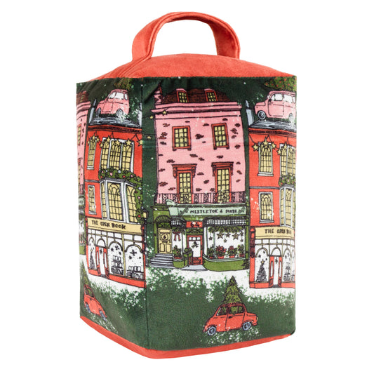 Christmas Spirit Festive Door Stop Green/Red