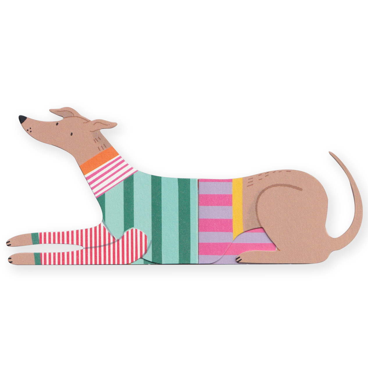 Frankie, Long Doggo Shaped Extendable Card