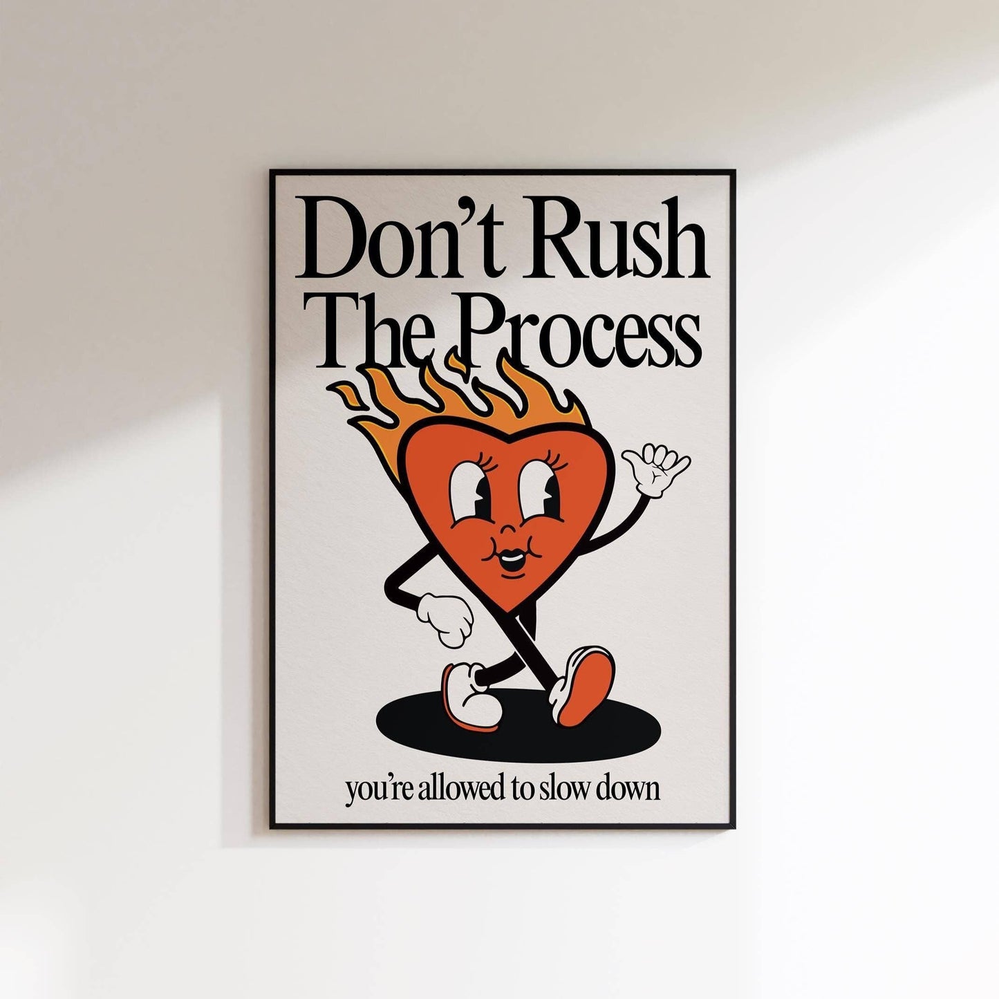 Don't Rush The Process Retro Print