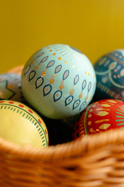 Frosty Blue Bauble Bag - Set of Three