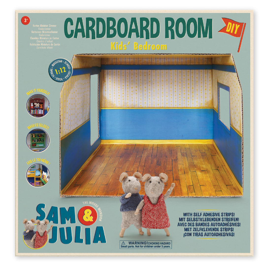 Kids DIY Dollhouse - Cardboard Room - Kid's Bedroom