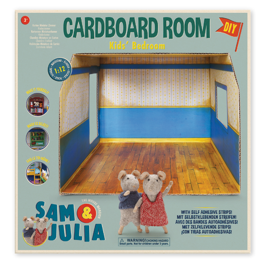 Kids DIY Dollhouse - Cardboard Room - Kid's Bedroom