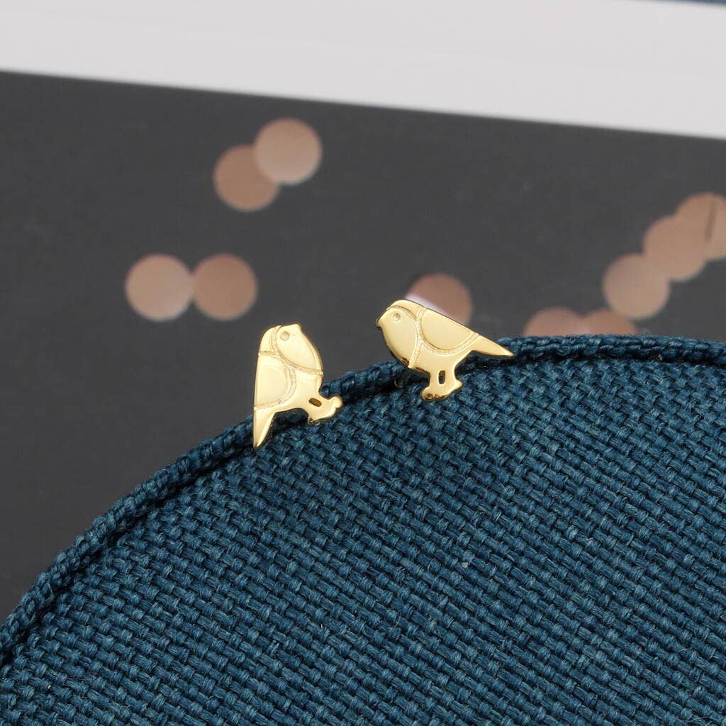 'MERRY CHRISTMAS' Robin earrings