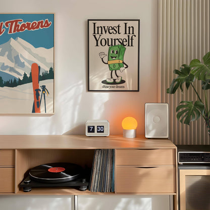 Invest In Yourself Retro Print