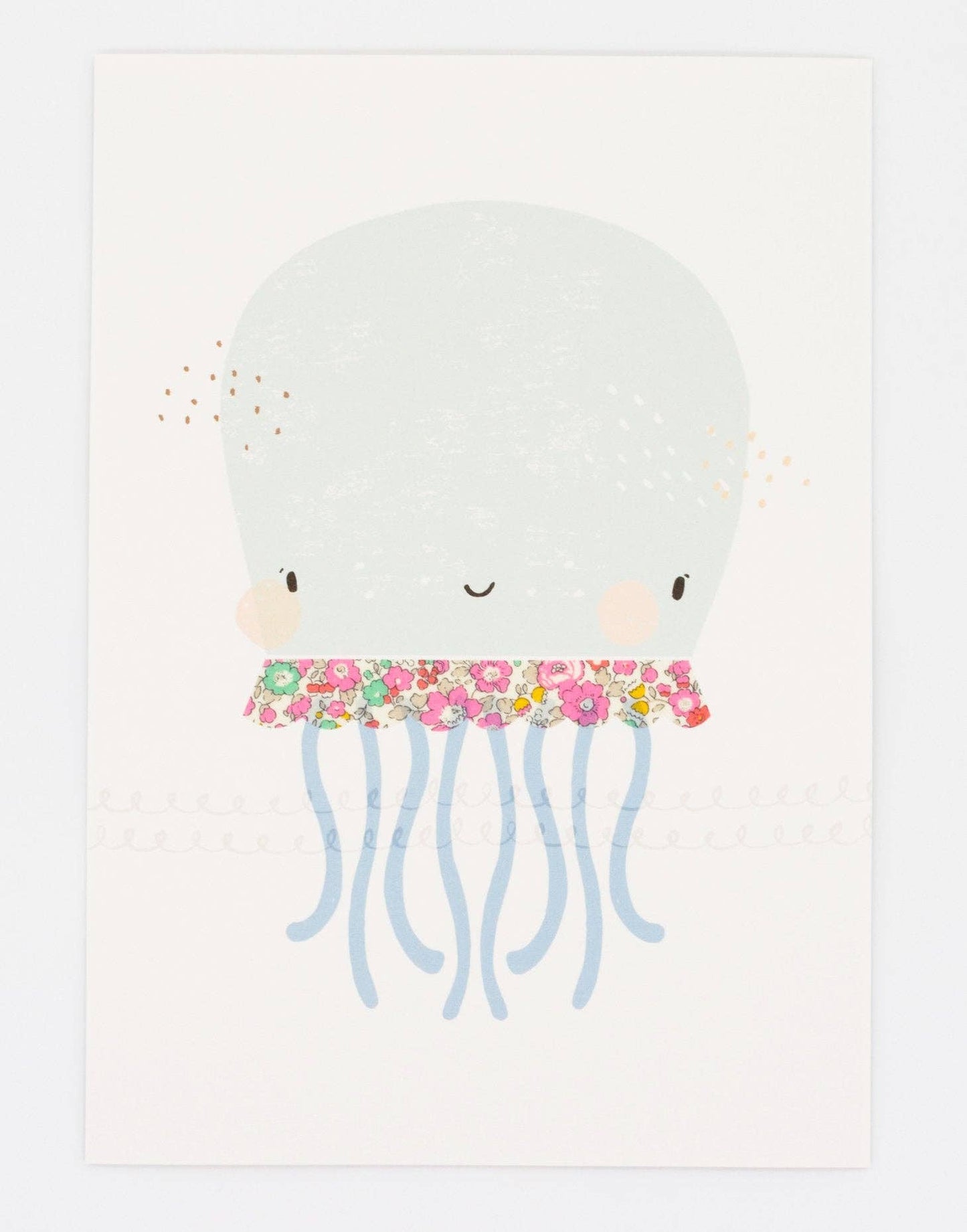 Octopus Nursery Art - made with Liberty fabric