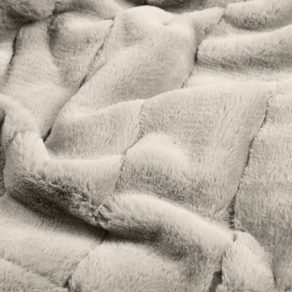 Empress Faux Fur Throw Grey