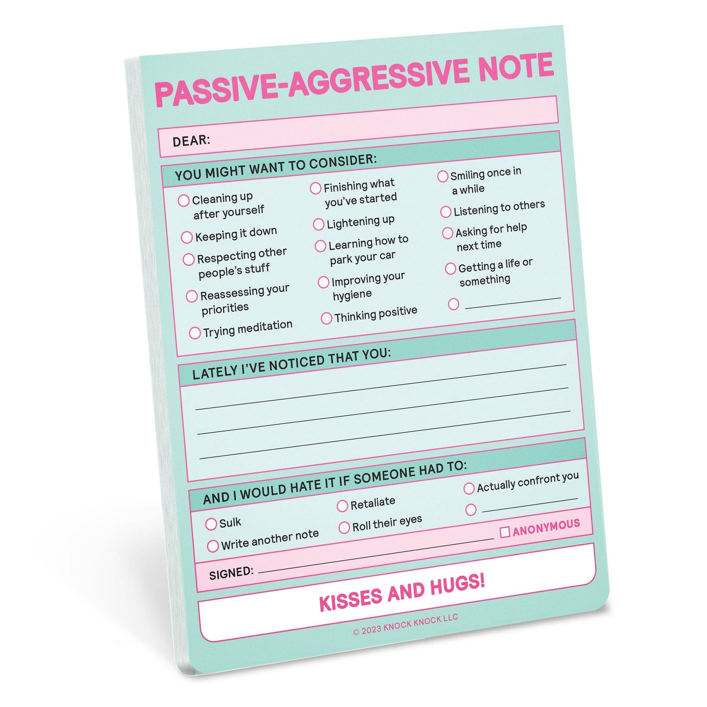 Knock Knock Passive Aggressive Nifty Note (Pastel Version) (Notebook/Sketchbook)