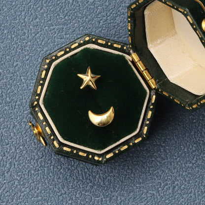 Earrings In A Message Bottle 'Love To The Moon'