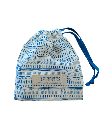 Frosty Blue Bauble Bag - Set of Three