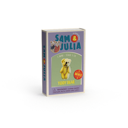 Kids DIY Dollhouse Miniatures - Teddy Bear (Scale 1:12)