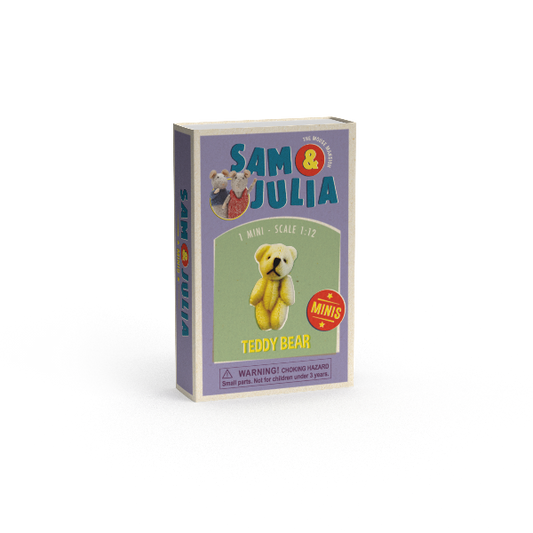 Kids DIY Dollhouse Miniatures - Teddy Bear (Scale 1:12)