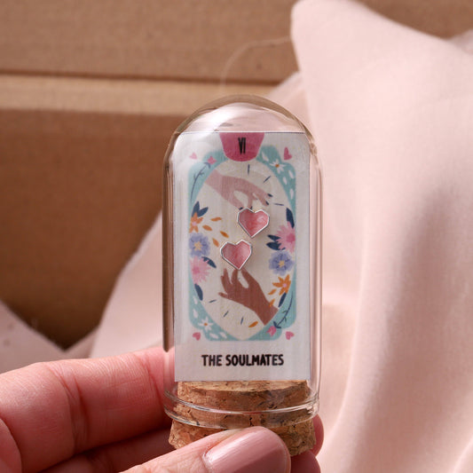 SOULMATES Origami heart earrings