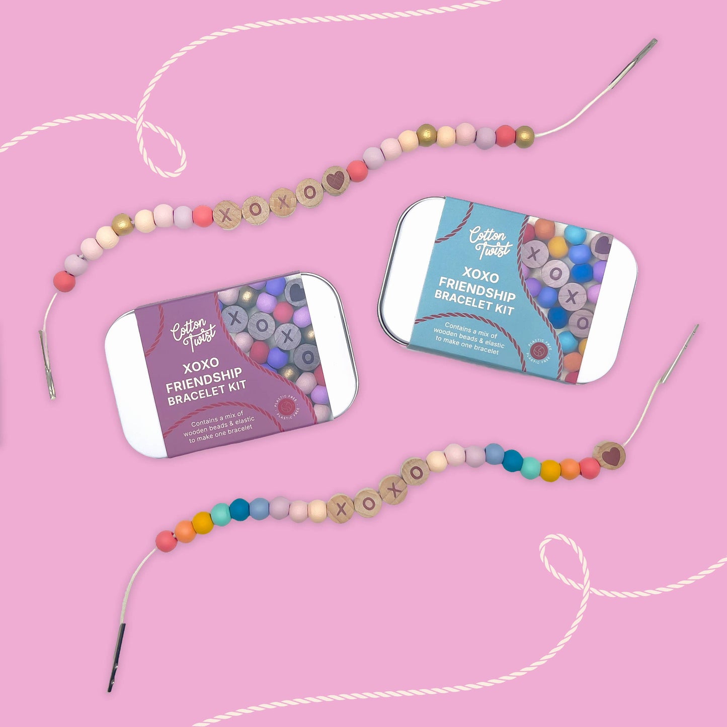 Beaded XOXO Friendship Bracelet Gift Kit